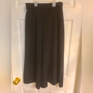 Uniqlo Black Midi Culotte Pants